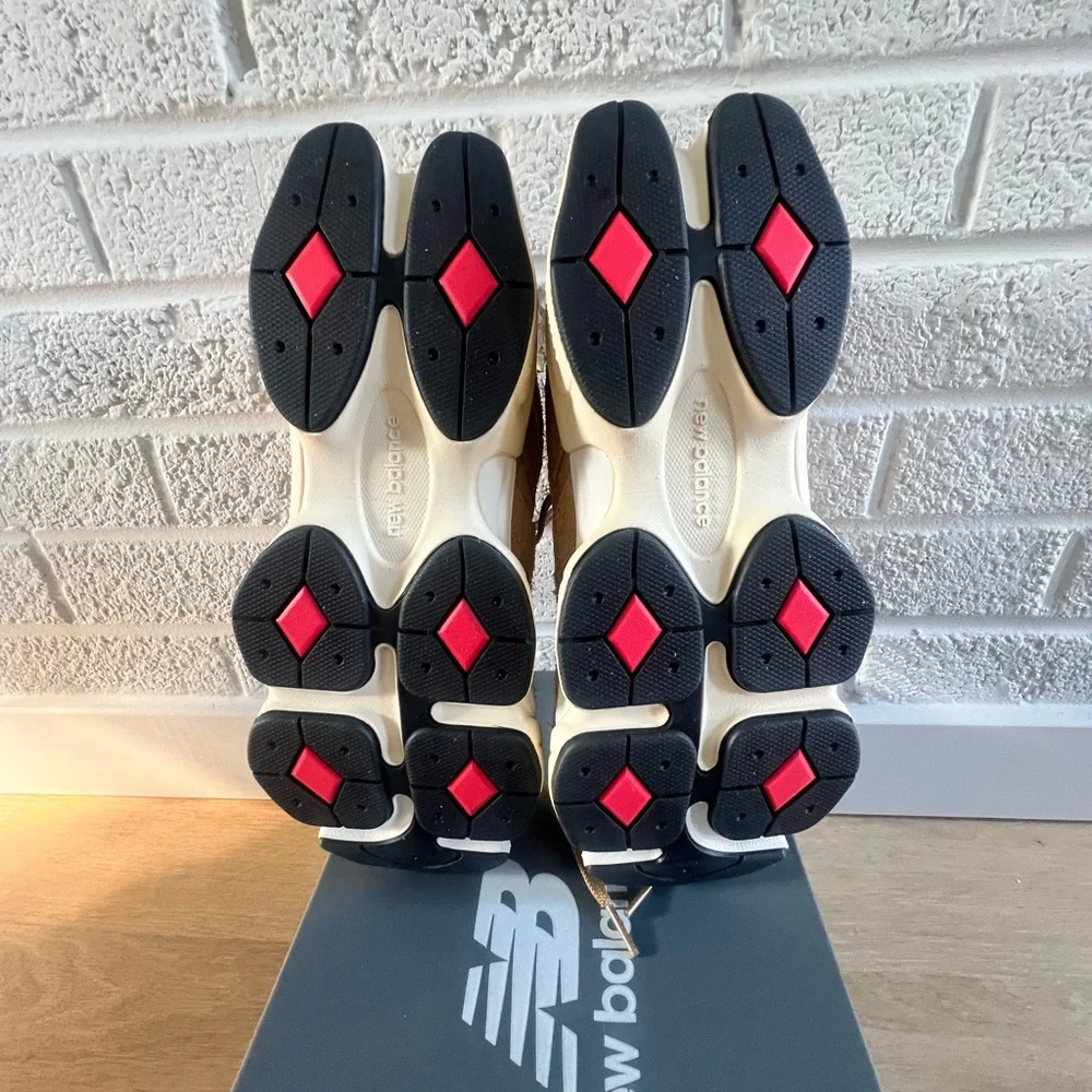 New Balance Kids Sneakers in Tan, Pink & Red